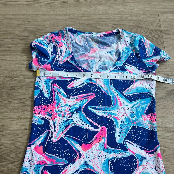 Lilly Pulitzer dori tee starfish print short sleeve t-shirt size XXS - Picture 8 of 9